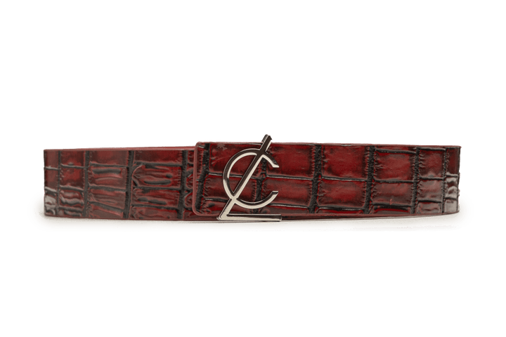 LEATHER BELT A1293 RED_Accessories