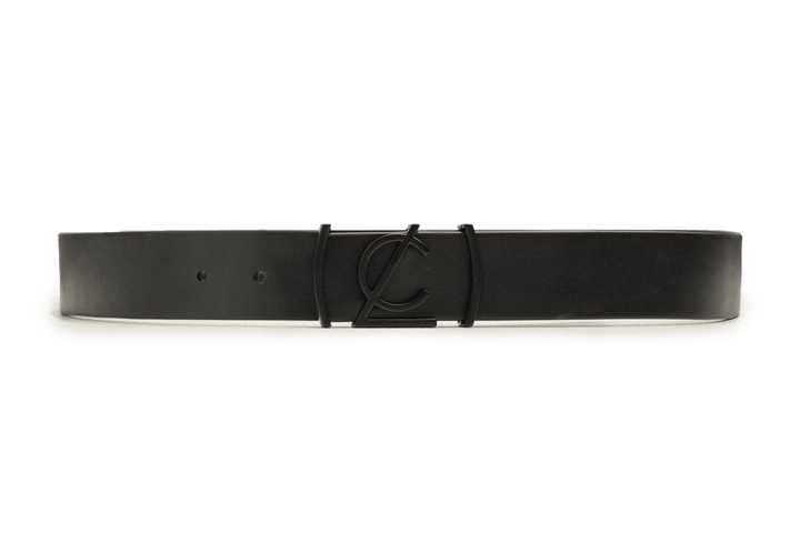 LEATHER BELT A1324 BKA - LOGO