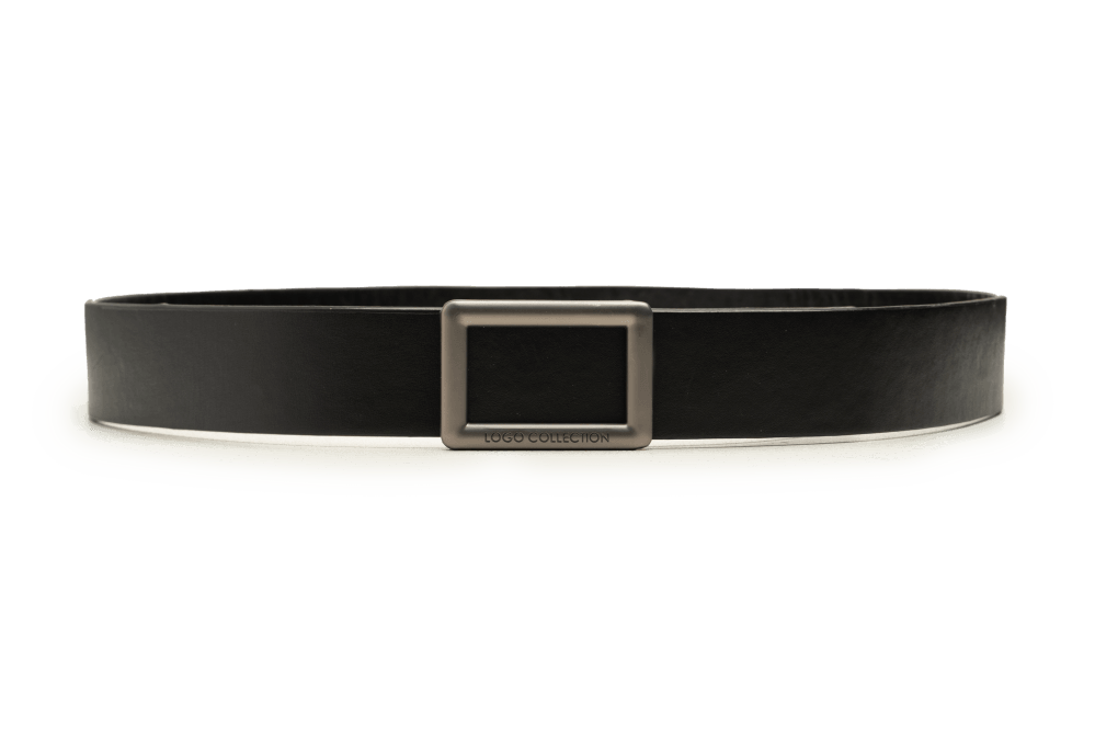 LEATHER BELT A1345 BKA - LOGO