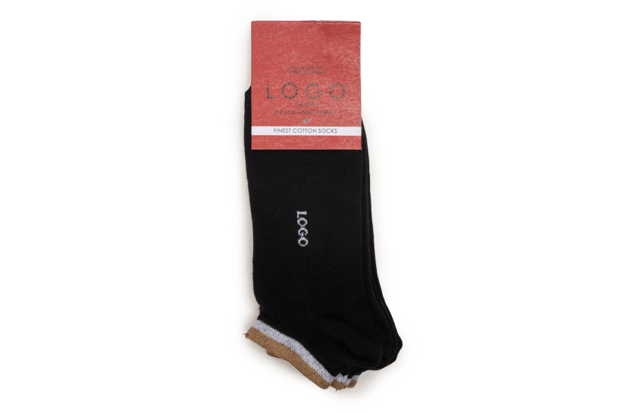 MENS ANKLE COTTON SOCKS (PACK OF 2)_Accessories