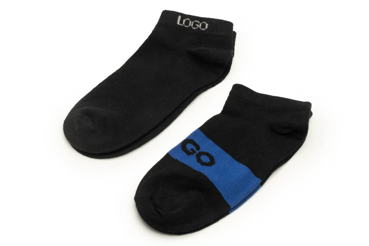 LOGO MENS ANKLE COTTON SOCKS (PACK OF 2)