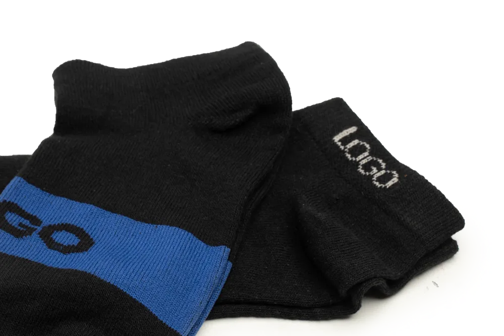 LOGO MENS ANKLE COTTON SOCKS (PACK OF 2)