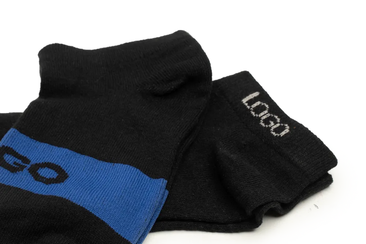 LOGO MENS ANKLE COTTON SOCKS (PACK OF 2) - LOGO