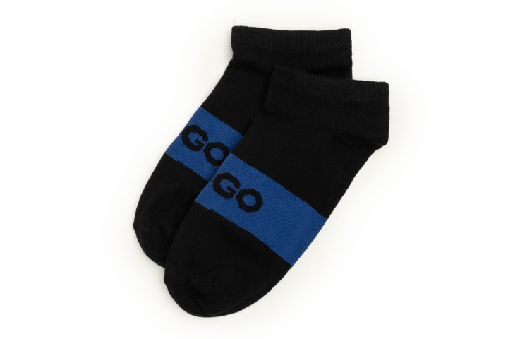 LOGO MENS ANKLE COTTON SOCKS (PACK OF 2)