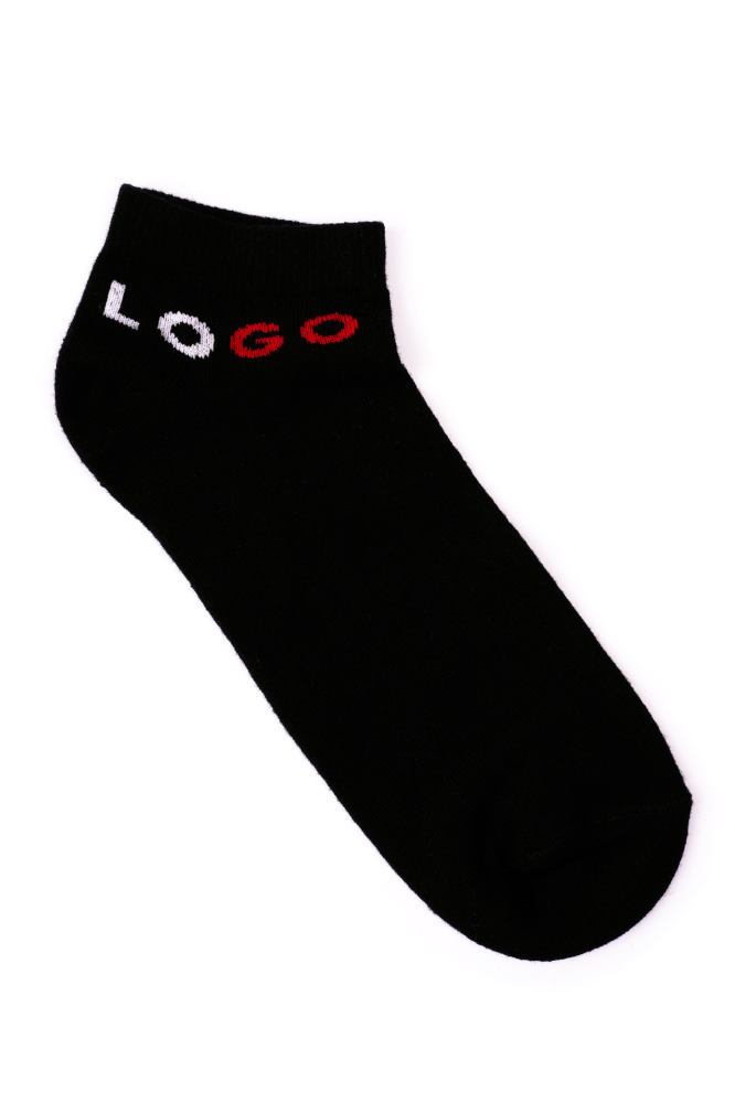 MENS ANKLE COTTON SOCKS (PACK OF 3) - LOGO