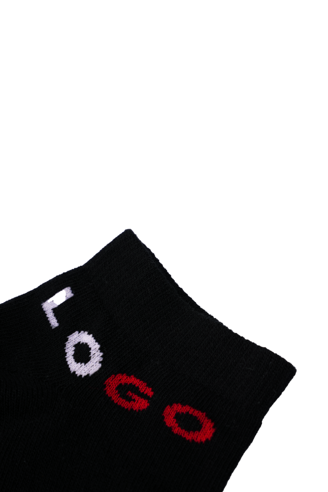 MENS ANKLE COTTON SOCKS (PACK OF 3) - LOGO