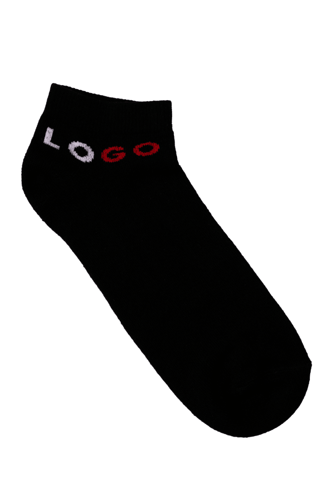 MENS ANKLE COTTON SOCKS (PACK OF 3) - LOGO