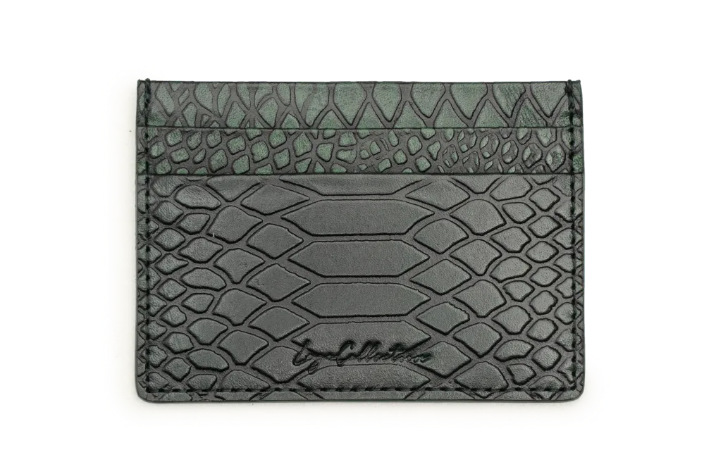 CARD WALLET CH582 GRN "RFID PROTECTION" - LOGO