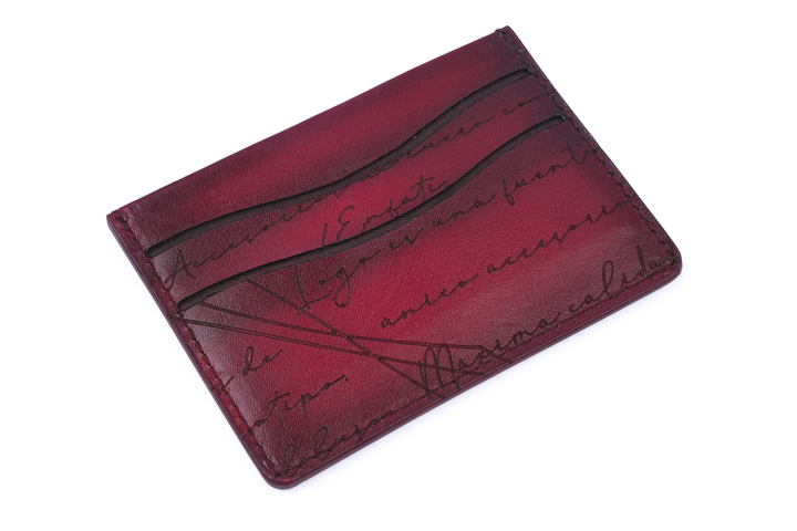 CARD WALLET CH609 RED - LOGO