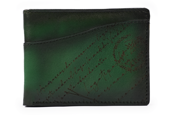 NOTE WALLET NW602 GRN "RFID PROTECTION" - LOGO