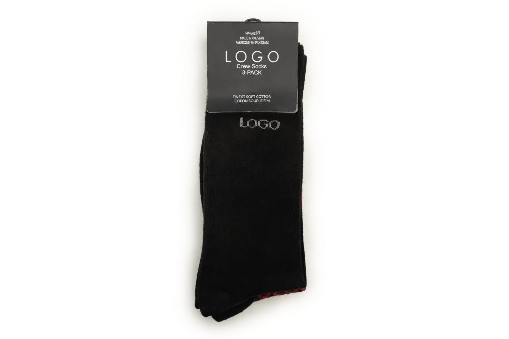 CREW SHORT SOCKS (PACK OF 3) - LOGO