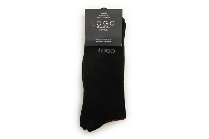 CREW SHORT SOCKS (PACK OF 3) - LOGO