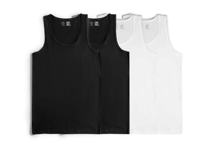 MEN'S SLEEVELESS VEST COMBO PACK OF 4 - LOGO