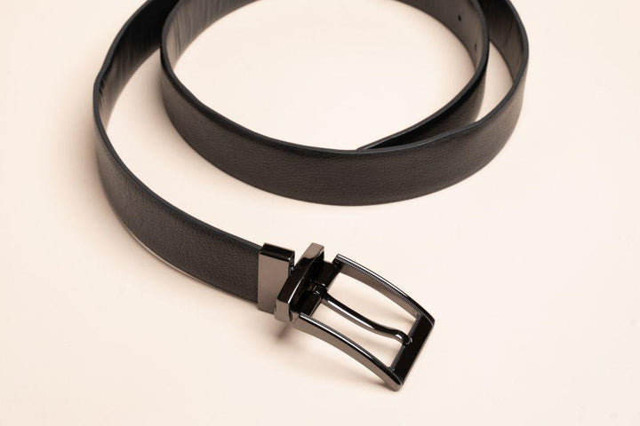 LOGO LEATHER BELT A1258 BKA_Accessories