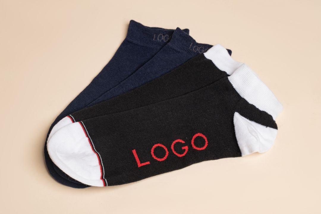 LOGO MENS ANKLE COTTON SOCKS (PACK OF 2)_Accessories